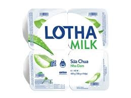 Sữa Chua Lothamilk Nha Đam (100G * 48 Hộp)