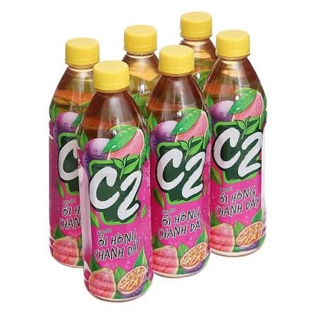 Trà Xanh Hương Ổi Hồng Chanh Dây C2 (455ML*24 chai)