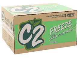 Trà C2 Hương Chanh Tuyết Bạc Hà FREEZE (455ML*24 chai)