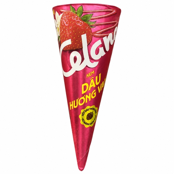 Kem Celano Cone Vani Dâu (66G * 20 Cây)