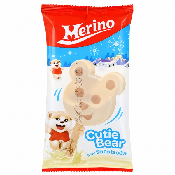 Kem Merino Kool Cutie Bear Milky Sôcôla (64G * 30 Cây)