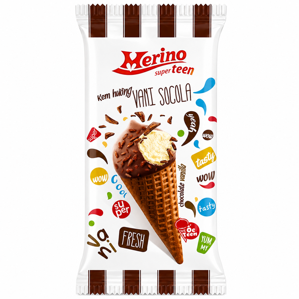 Kem Ốc Teen Vani Socola (20 Cây *1 Thùng)