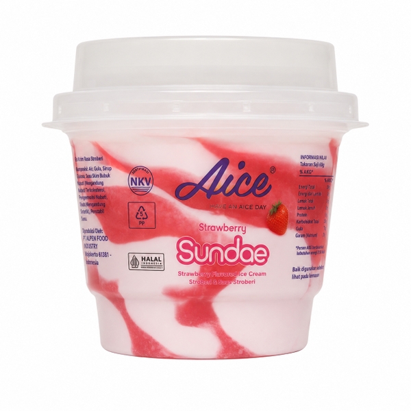 Kem Strawberry Sundae (60G * 24 Hộp)