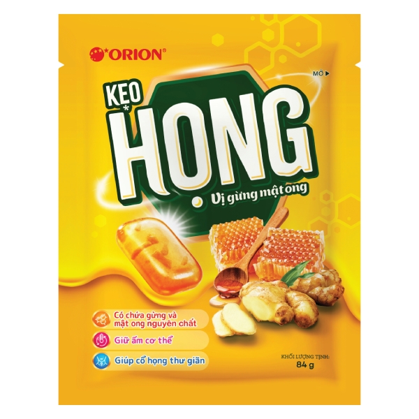 Kẹo họng gừng mật ong (84G* 60 gói)