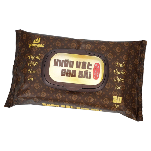 Khăn Ướt Bao Sái Eco Wipes (30 tờ* 10 gói)