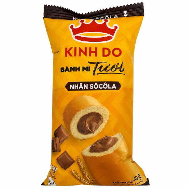 Kinh Đô Bánh Mì Tươi Socola (40G * 90 Gói)