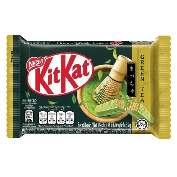 Kitkat Vị Trà Xanh Green Tea 4 Fingers (35G*144 thanh)