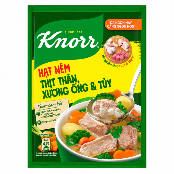 KNORR Hạt Nêm Từ Thịt (170g * 32 gói)