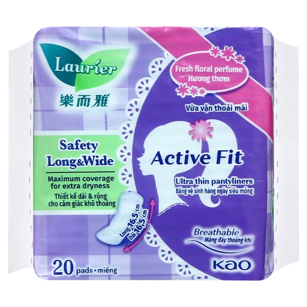 Laurier Active Fit Ngày Đầu Ngày Cuối Anh Đào  (20 Miếng* 1 gói)