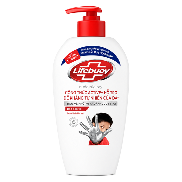 Lifebuoy Nước Rửa Tay Bạc Bảo Vệ (450G * 12 Chai)