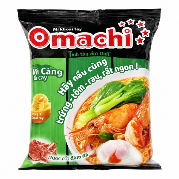 Mì dinh dưỡng khoai tây Omachi hương vị lẩu tôm càng (80G * 30 Gói)