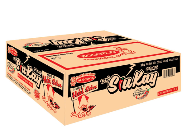 Mì Siukay Hương Vị Hải Sản (130G*24 Gói )