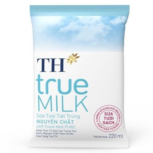 Sữa Tươi Tiệt Trùng Nguyên Chất TH True Milk (220ML*48 bịch)