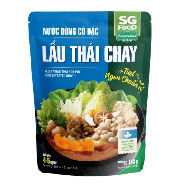 Nước Dùng Cô Đặc Lẩu Thái Chay Sg Food (180G*24 gói)