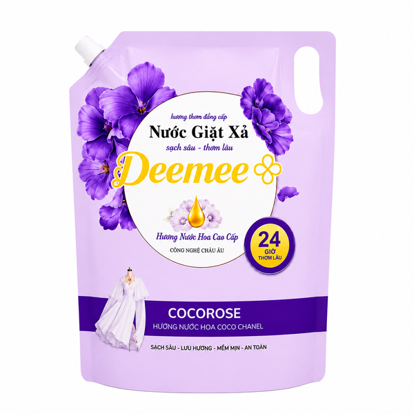 Nước Giặt Xả Deemee Hương Hoa Violet 2kg
