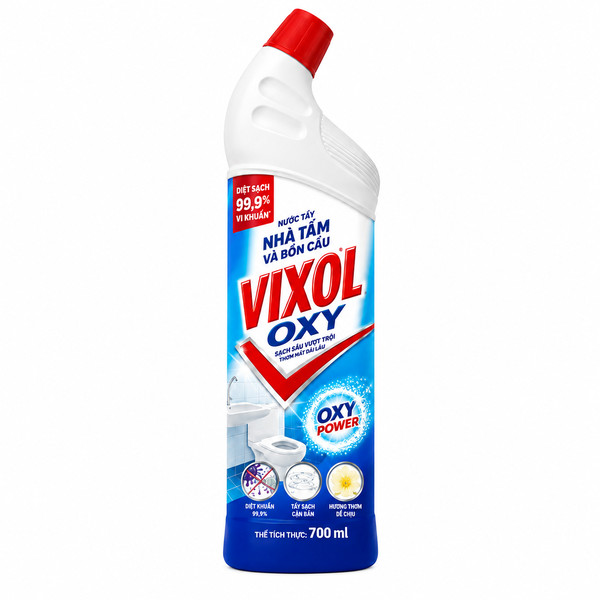 Nước Tẩy Nhà Tắm Và Bồn Cầu VIXOL OXY 700ml (QC 12 chai/ thùng)