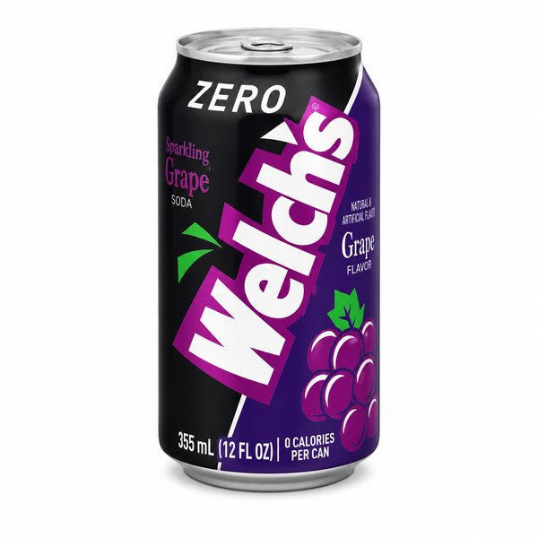 Nước Uống Có Gas Welch’s Zero Vị Nho (355ML)