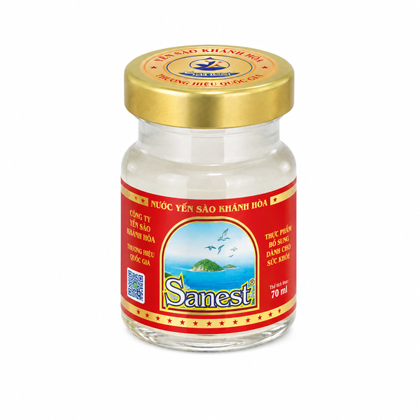 Nước Yến Sào Khánh Hòa Sanest Lọ Kiêng 70ml Mới