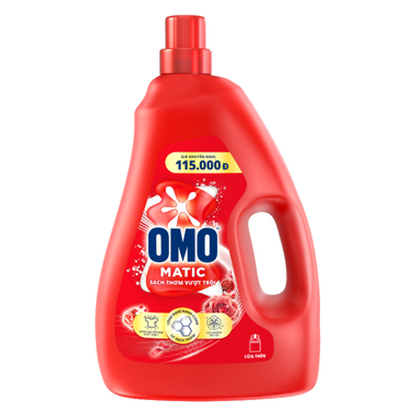 OMO Nước Giặt Matic Sạch Thơm Vượt Trội (2.7KG * 4 Chai)
