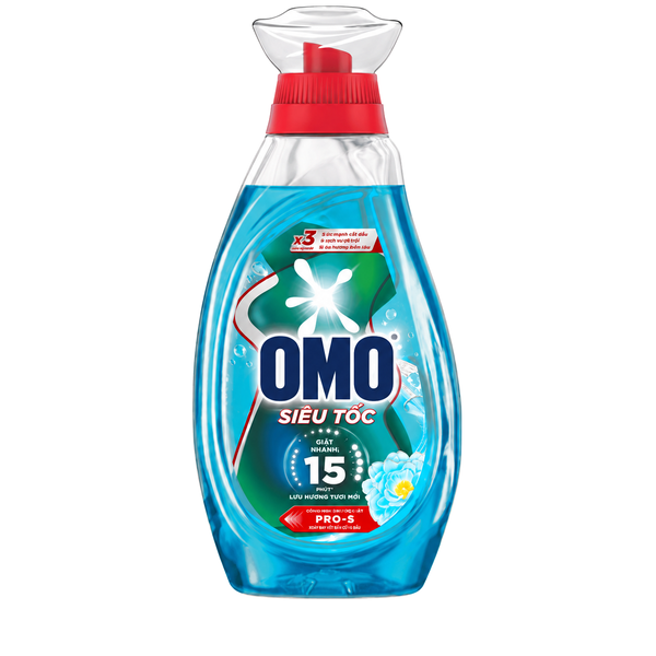 Omo Nước Giặt Siêu Tốc Chăm Sóc Bền Màu (1.2KG * 9 Chai)