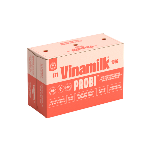Sữa Chua Uống Vinamilk Probi Hương Đào (130ML*24 Chai)