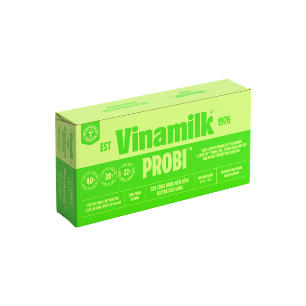 Sữa Chua Uống Vinamilk Probi Hương Dưa Gang (65ML*48 Chai)