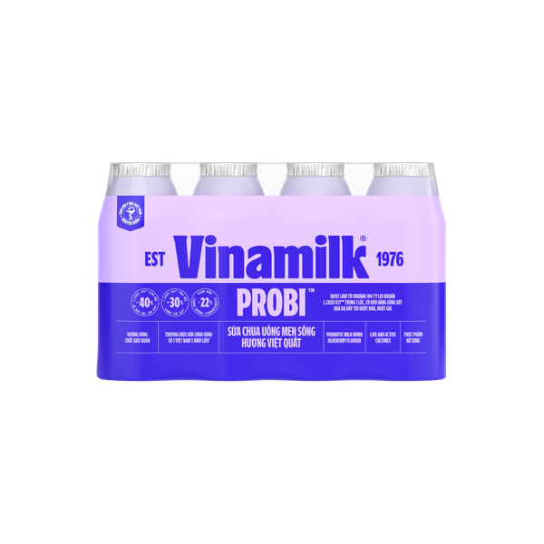 Sữa Chua Uống Vinamilk Probi Hương Việt Quất (130ML*24 Chai)