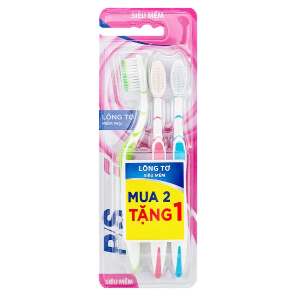P/S Bàn Chải Đánh Răng Lông Tơ Mềm Mại (3 cây * 24 bộ)