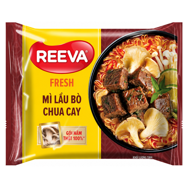 Reeva Fresh Lẩu Bò Chua Cay (85G*30 Gói)