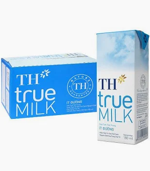 Sữa Tươi Tiệt Trùng Ít Đường TH True Milk (180ML*48 hộp)