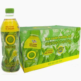 Trà Xanh Không Độ Vị Chanh (455Ml*24 Chai)