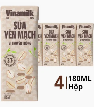 Sữa Yến Mạch Vinamilk Hộp 180Ml (180Ml*24Hộp)