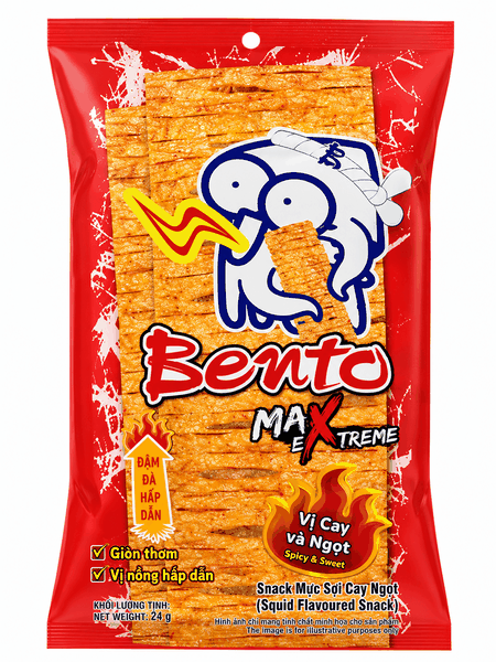 Snack Hải Sản Cay Nồng Bento (18G *12+1 Gói)