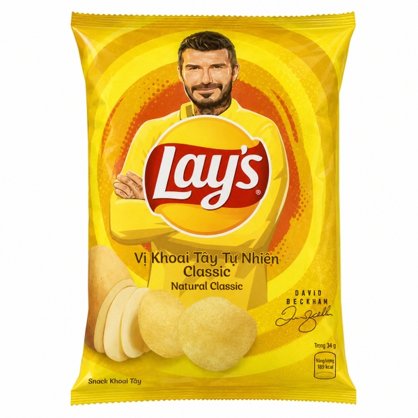 Snack Lay's Vị Khoai Tây Tự Nhiên (53G * 100 Gói)