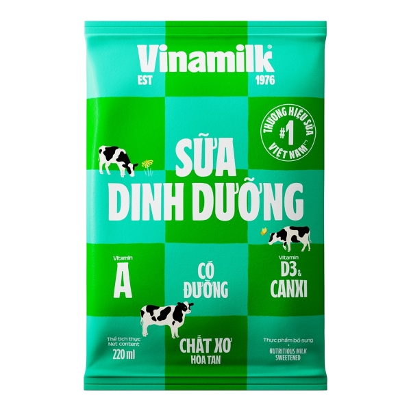 Sữa Dinh Dưỡng Có Đường Vinamilk F220Ml (220ML*48 Bịch)