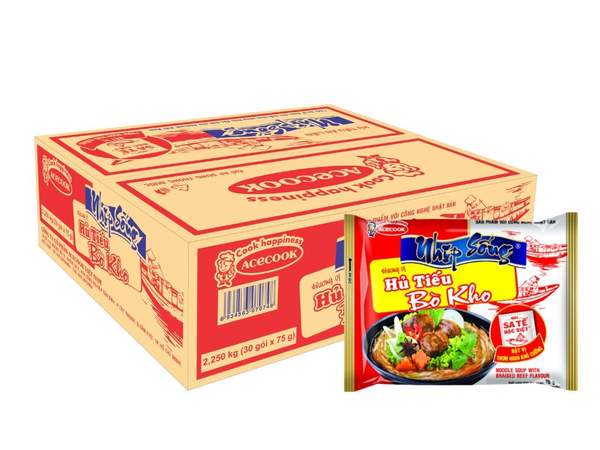 Hủ Tiếu Nhịp Sống Hương Vị Bò Kho (75G *32 Gói)