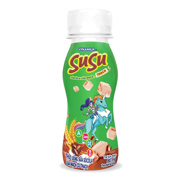 Thức Uống Sữa Socola Lúa Mạch Vinamilk Susu Chai (80Ml*48 chai)