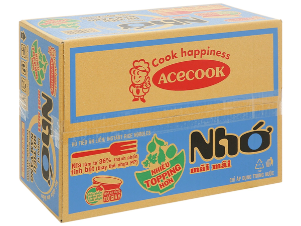 Hủ Tiếu Nam Vang Nhớ Mãi Mãi dạng Tô (71G*12 Tô)