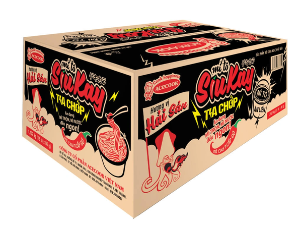 Mì Tô SiuKay Tia Chớp Hương Vị Hải Sản ( 96G*12 tô )