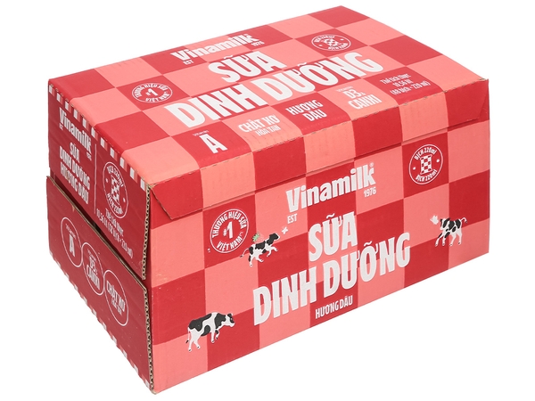 Sữa Dinh Dưỡng Hương Dâu Vinamilk F220Ml (220ML*48 bịch)