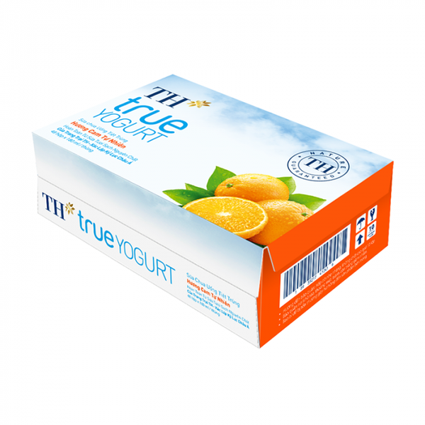 Sữa Chua Uống Tiệt Trùng Hương Cam TH True Yogurt (180ML*48 hộp)