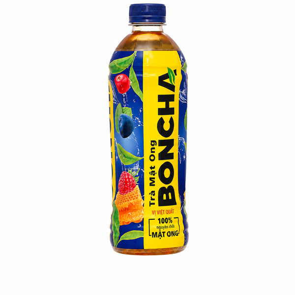 Trà Boncha Mật Ong Vị Việt Quất (450Ml * 24 Chai)
