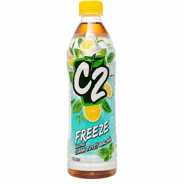 Trà C2 Hương Chanh Tuyết Bạc Hà FREEZE (455ML*24 chai)