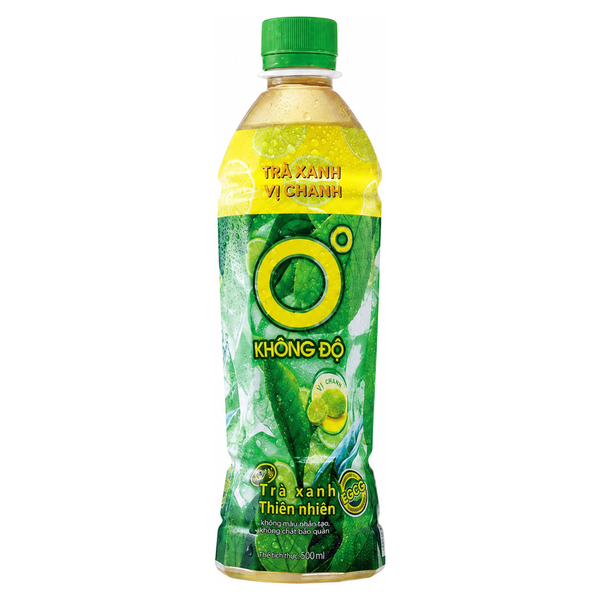 Trà Xanh Không Độ Vị Chanh (455Ml*24 Chai)