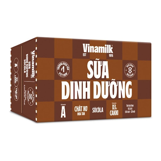Sữa Dinh Dưỡng Socola Vinamilk F220Ml (220ML*48 bịch)