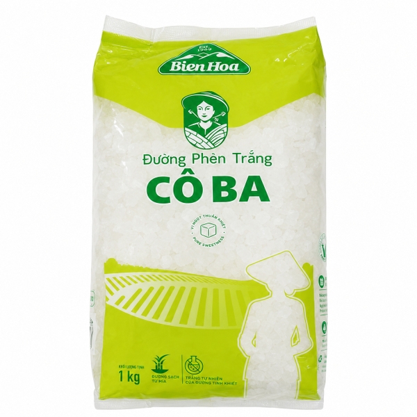 Đường Phèn Cô Ba Trắng (1kg*20 túi)