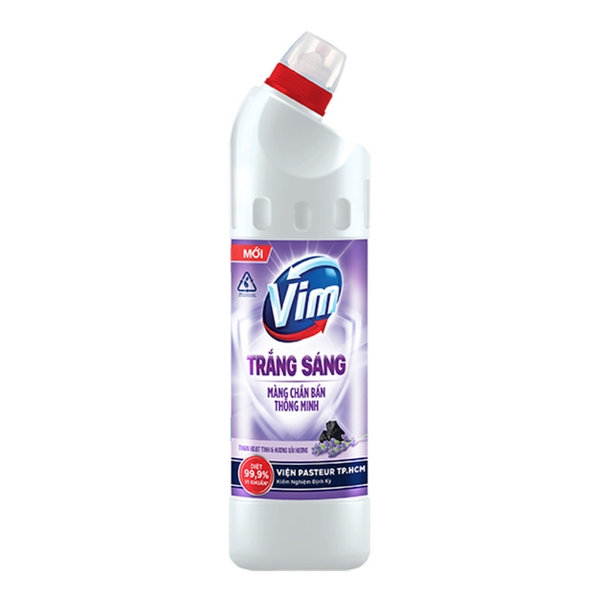 VIM Tẩy Rửa Trắng Sáng Oải Hương Than Hoạt Tính (870ml * 16 chai)