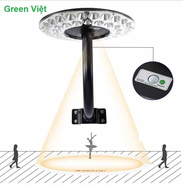 Đèn năng lượng mặt trời DSV82024 UFO 1000W lắp sân vườn