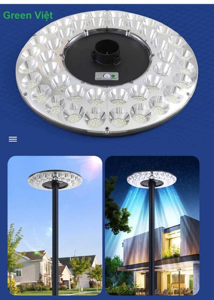 Đèn năng lượng mặt trời DSV82024 UFO 1000W lắp sân vườn