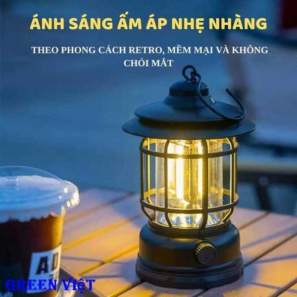 Đèn dã ngoại, đèn lều cắm trại tích điện DTDN12
